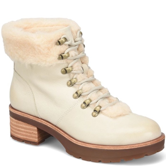 Kork-Ease Winslet Fog Shearling Combo SZ 7 NEW - Picture 2 of 13